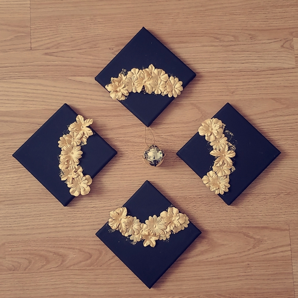 Luxe high relief minimalist holiday decor 12+"